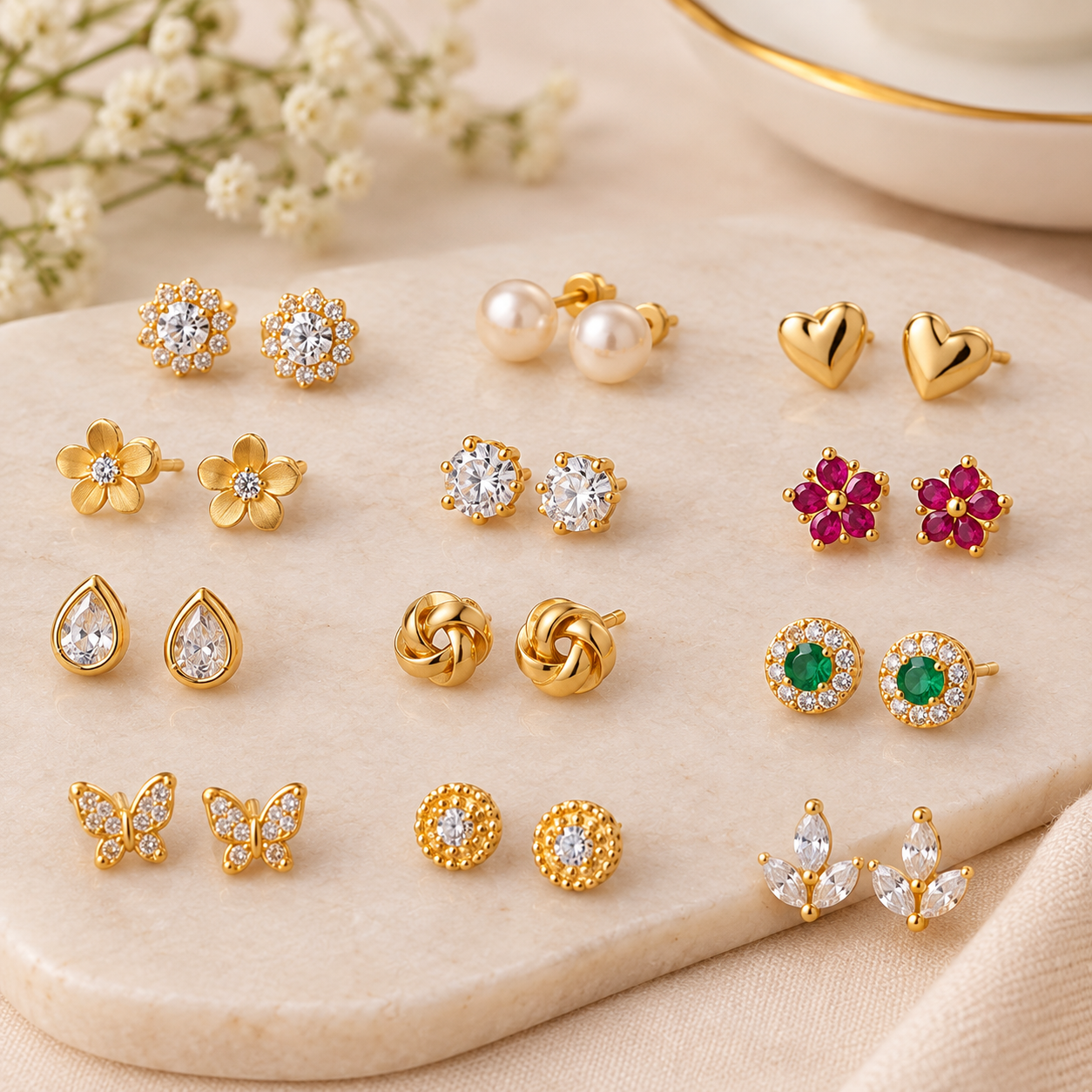 Gold Earrings