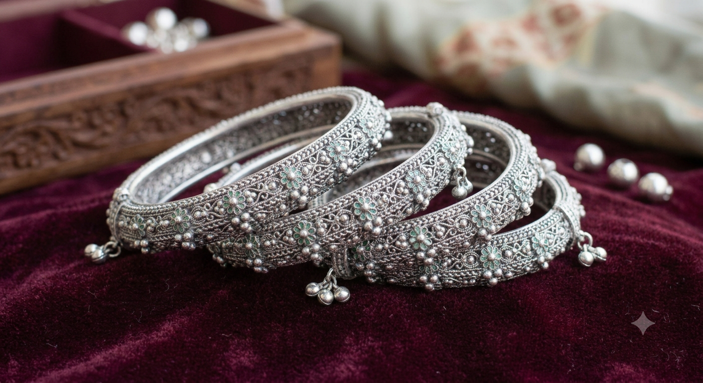 Silver Bangles